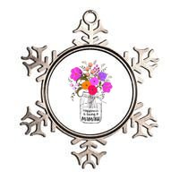 Mom Grandma Floral Gift Happiness Is Being A Mamaw Metallic Star Ornament