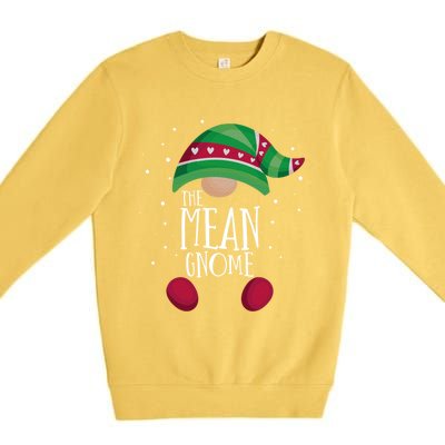 Mean Gnome Family Matching Christmas Pajamas Gift Premium Crewneck Sweatshirt