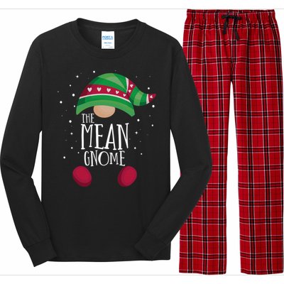 Mean Gnome Family Matching Christmas Pajamas Gift Long Sleeve Pajama Set