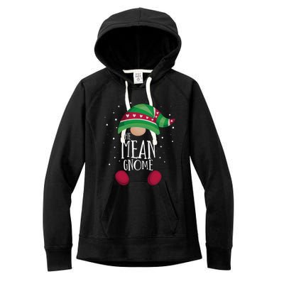 Mean Gnome Family Matching Christmas Pajamas Gift Women's Fleece Hoodie