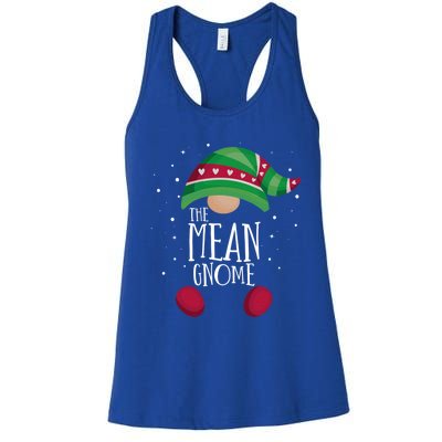 Mean Gnome Family Matching Christmas Pajamas Gift Women's Racerback Tank