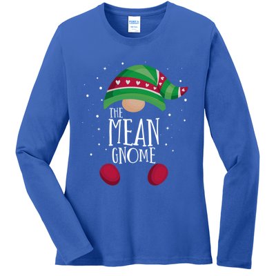 Mean Gnome Family Matching Christmas Pajamas Gift Ladies Long Sleeve Shirt