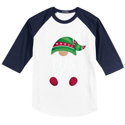 Mean Gnome Family Matching Christmas Pajamas Gift Baseball Sleeve Shirt