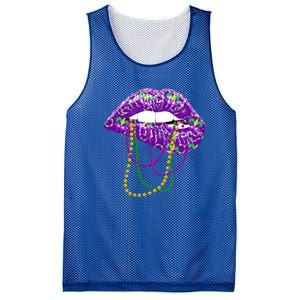 Mardi Gras Funny Gift Lips Queen Carnival Costume Gift Mesh Reversible Basketball Jersey Tank