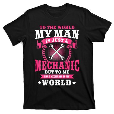 Mechanic Gifts Funny Car Repair Design On Back T-Shirt