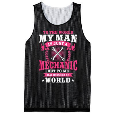 Mechanic Gifts Funny Car Repair Design On Back Mesh Reversible Basketball Jersey Tank