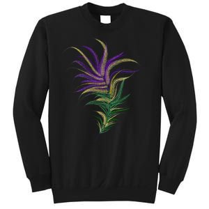 Mardi Gras Festive Feather Sweatshirt