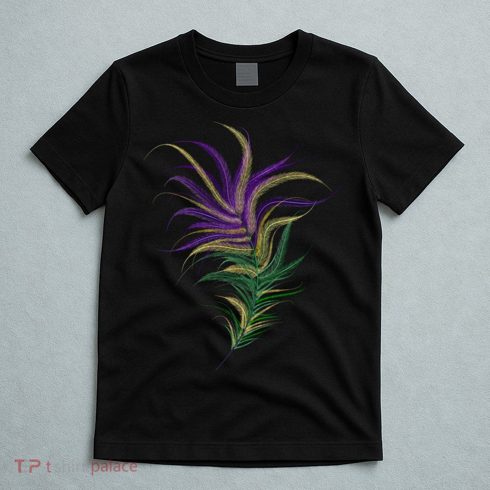 Mardi Gras Festive Feather T-Shirt
