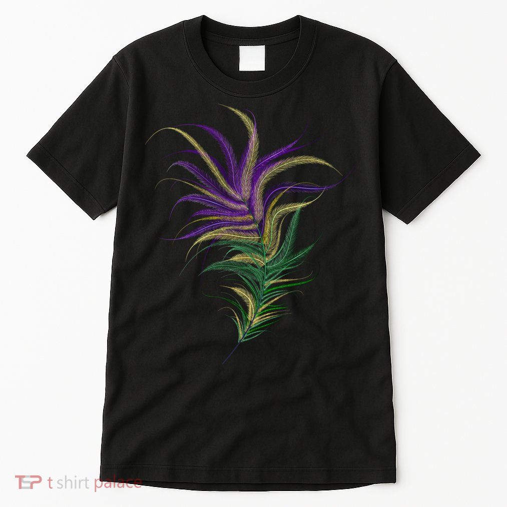 Mardi Gras Festive Feather Tall T-Shirt