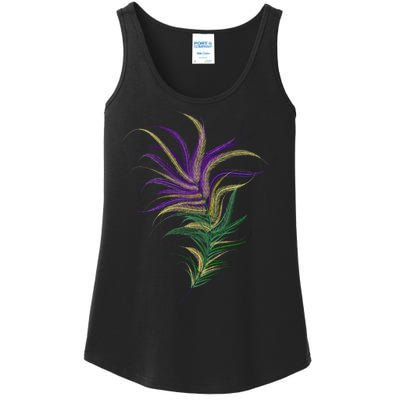 Mardi Gras Festive Feather Ladies Essential Tank