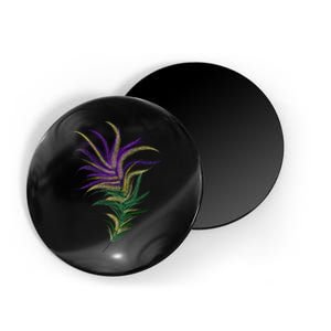 Mardi Gras Festive Feather Magnet