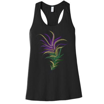 Mardi Gras Festive Feather Women's Racerback Tank