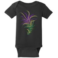 Mardi Gras Festive Feather Baby Bodysuit