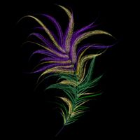 Mardi Gras Festive Feather Baby Bodysuit