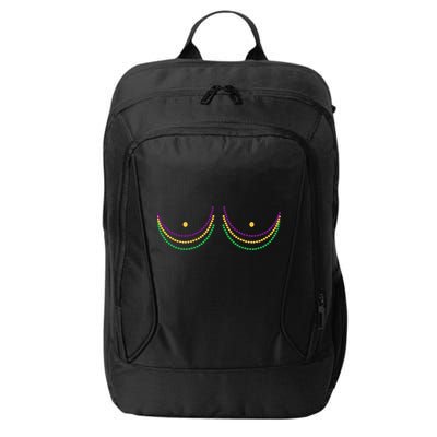 Mardi Gras Funny Beads Boobs City Backpack