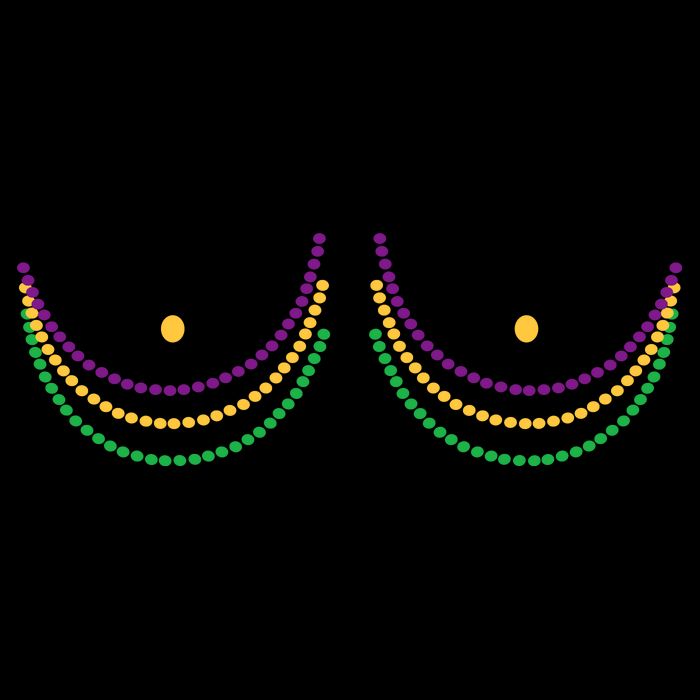 Mardi Gras Funny Beads Boobs City Backpack