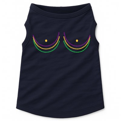 Mardi Gras Funny Beads Boobs Doggie Tank