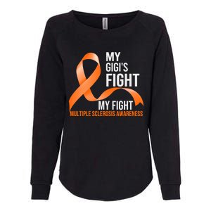 My Gigi's Fight My Fight Multiple Sclerosis Ms Warrior Gift Womens California Wash Sweatshirt