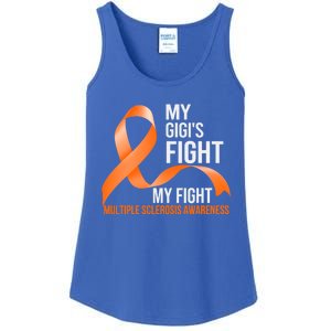 My Gigi's Fight My Fight Multiple Sclerosis Ms Warrior Gift Ladies Essential Tank