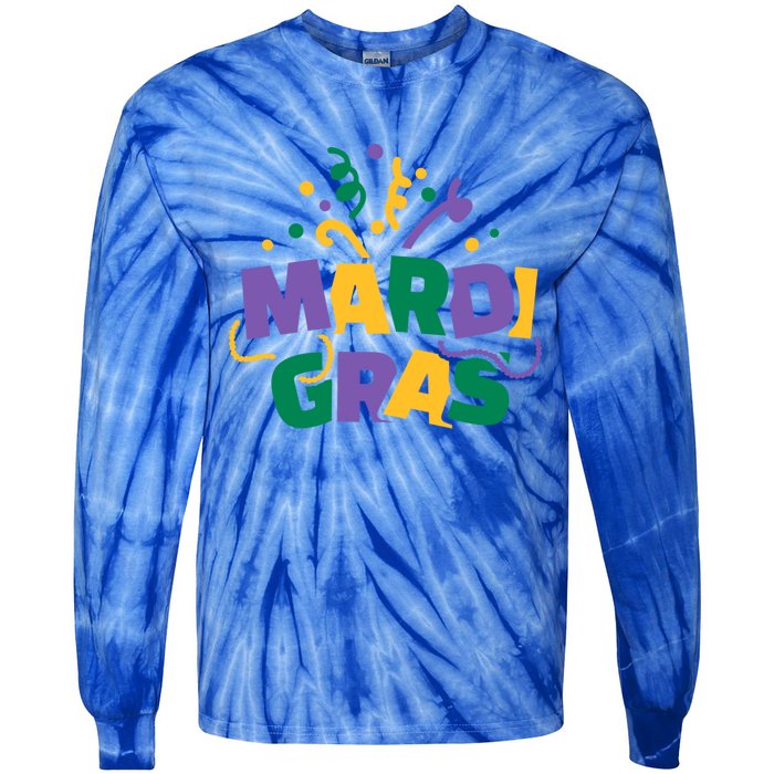 Mardi Gras Gift Tie-Dye Long Sleeve Shirt