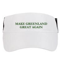 Make Greenland Great Again Green Adult Drive Performance Visor