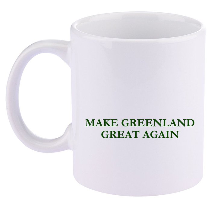 Make Greenland Great Again Green 11oz C Handle Ceramic Mug