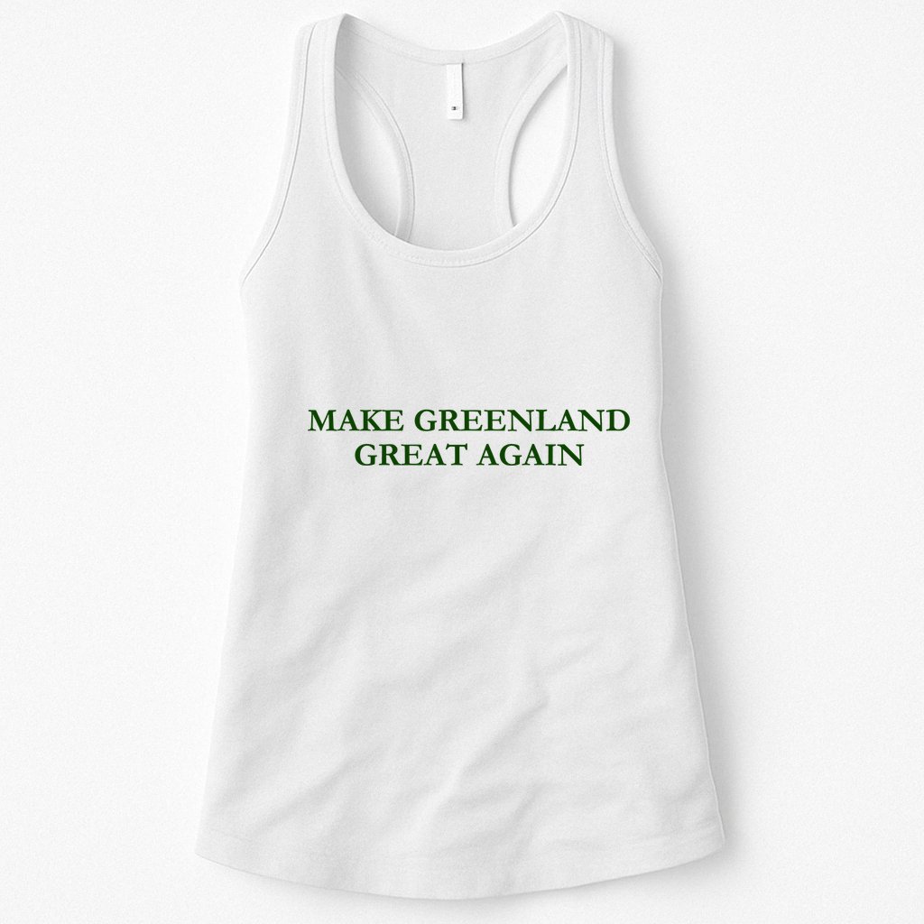 Make Greenland Great Again Green Womens Tank Top