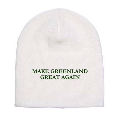 Make Greenland Great Again Green Short Acrylic Beanie