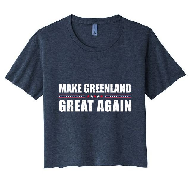Make Greenland Great Again Funny Trump Crop Top