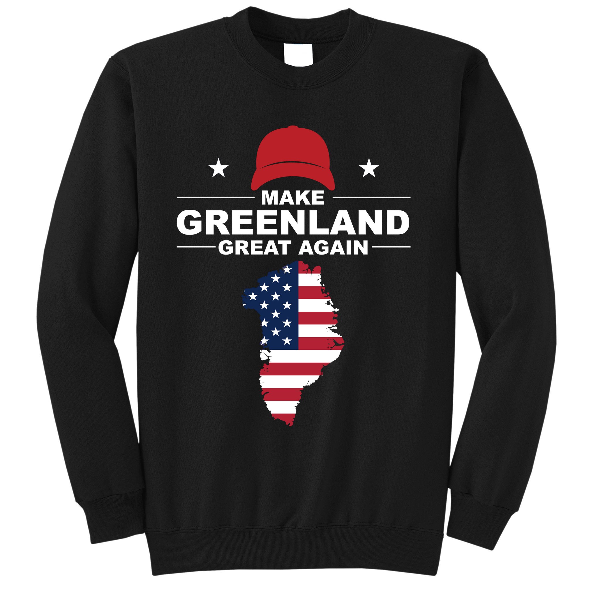 Make Greenland Great Again American Flag Trump Sweatshirt