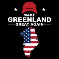 Make Greenland Great Again American Flag Trump Impact Tech Backpack
