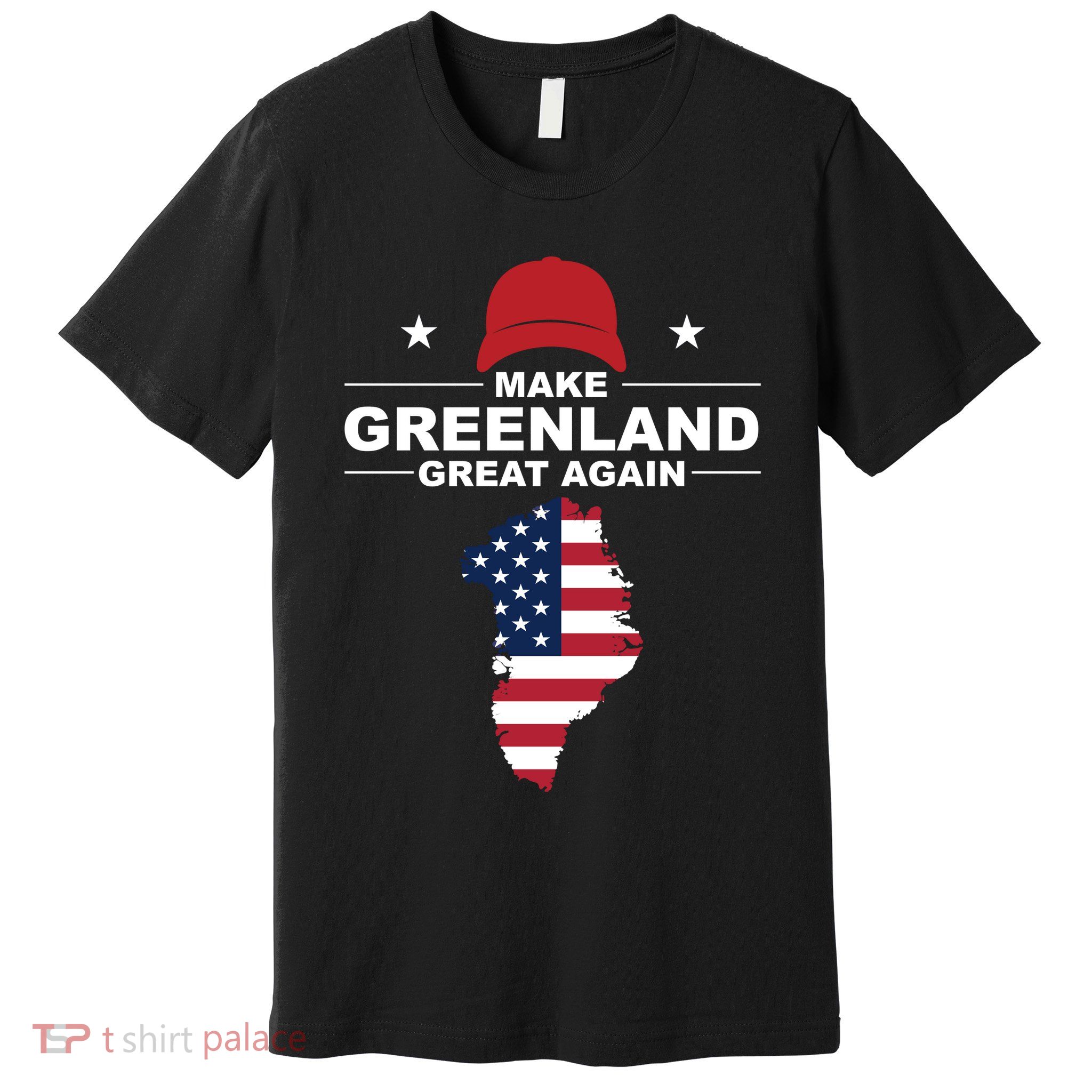 Make Greenland Great Again American Flag Trump Premium T-Shirt