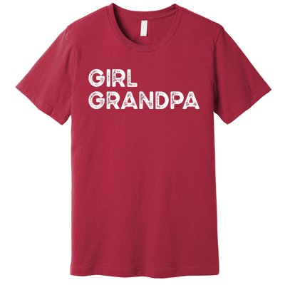 Mens Girl Grandpa Grandfather Father's Day Premium T-Shirt