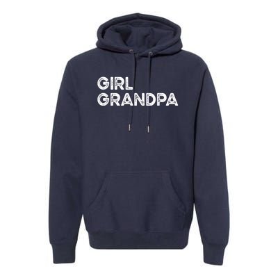 Mens Girl Grandpa Grandfather Father's Day Premium Hoodie