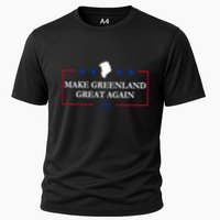 Make Greenland Great Again 2025 51st State Greenland Cooling Performance Crew T-Shirt