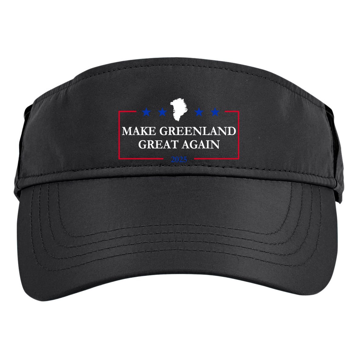 Make Greenland Great Again 2025 51st State Greenland Adult Drive Performance Visor