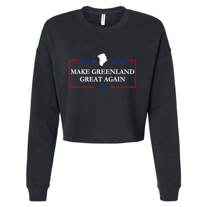 Make Greenland Great Again 2025 51st State Greenland Cropped Pullover Crew