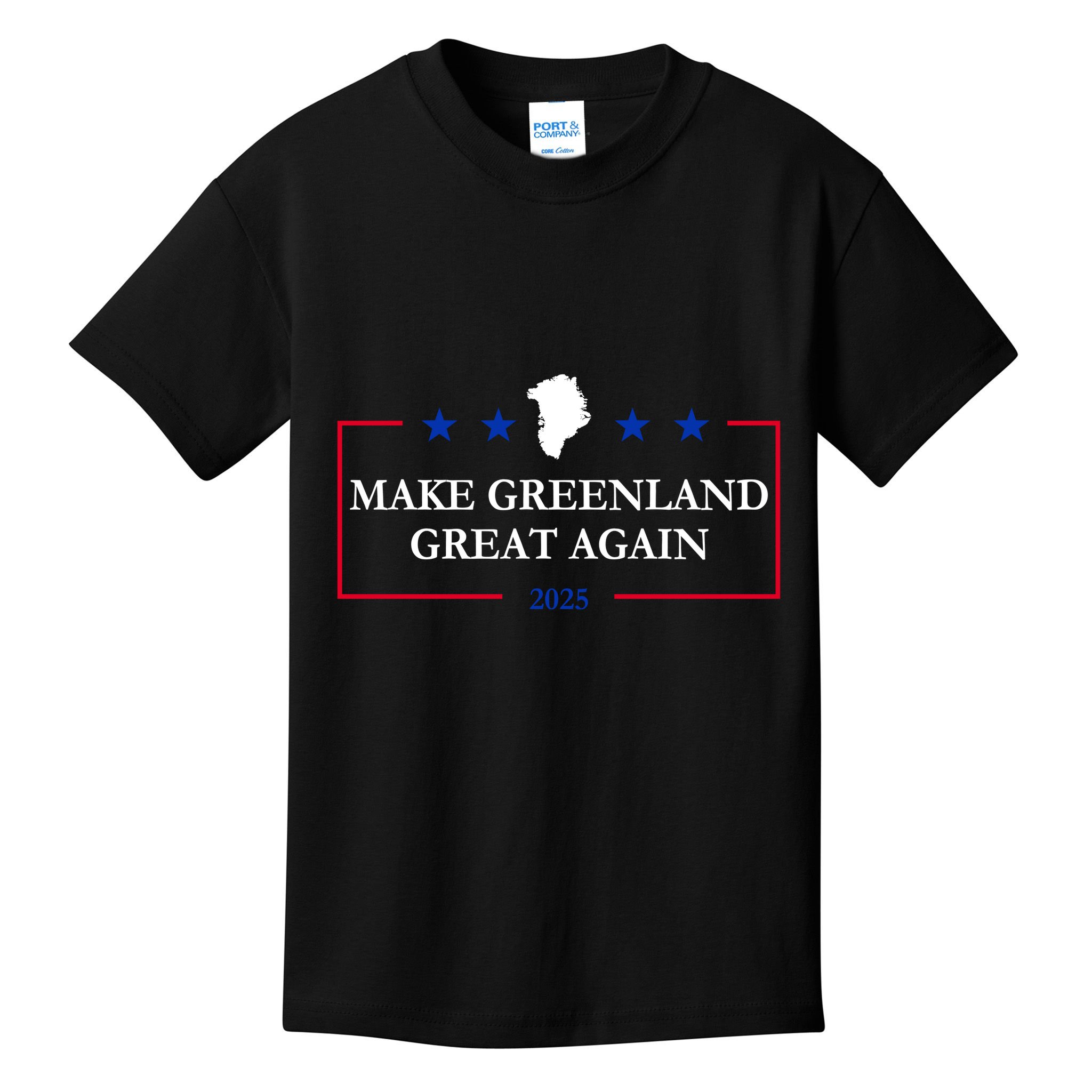 Make Greenland Great Again 2025 51st State Greenland Kids T-Shirt