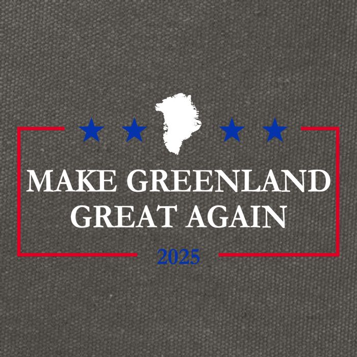 Make Greenland Great Again 2025 51st State Greenland Cotton Canvas Backpack