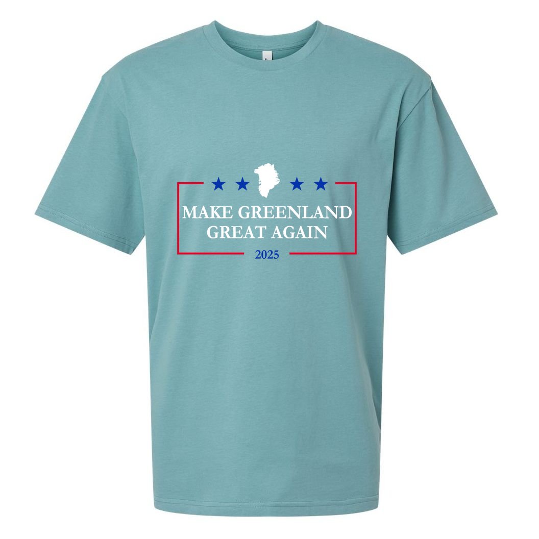 Make Greenland Great Again 2025 51st State Greenland Sueded Cloud Jersey T-Shirt