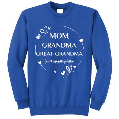 Mom Grandma Great Grandma Promoted To Great Grandma Gift Sweatshirt