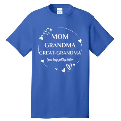 Mom Grandma Great Grandma Promoted To Great Grandma Gift Tall T-Shirt