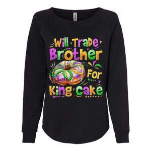 Mardi Gras Girl Will Trade Brother Womens California Wash Sweatshirt