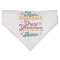 Mom Grandma Great Grandma I Just Keep Getting Better USA-Made Doggie Bandana