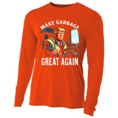 Make Garbage Great Again Trump Cooling Performance Long Sleeve Crew