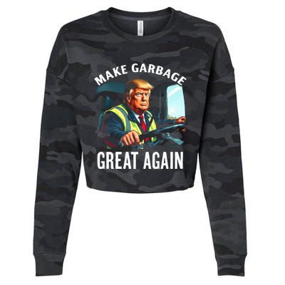 Make Garbage Great Again Trump Cropped Pullover Crew