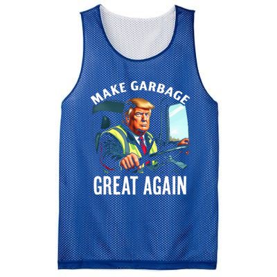 Make Garbage Great Again Trump Mesh Reversible Basketball Jersey Tank