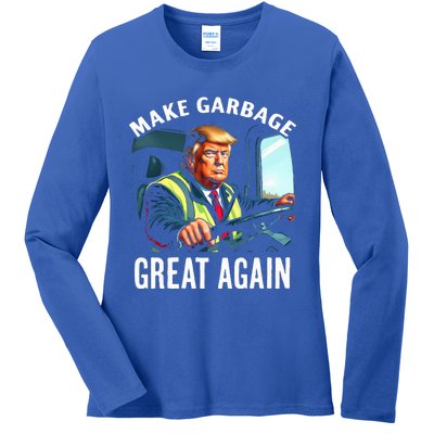 Make Garbage Great Again Trump Ladies Long Sleeve Shirt