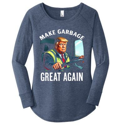 Make Garbage Great Again Trump Women's Perfect Tri Tunic Long Sleeve Shirt