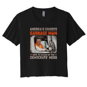 Make Garbage Great Again Garbage For Trump 2024 Women's Crop Top Tee